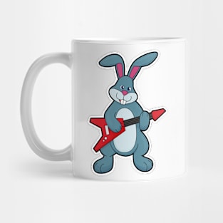 Rabbit at Music with Guitar Mug